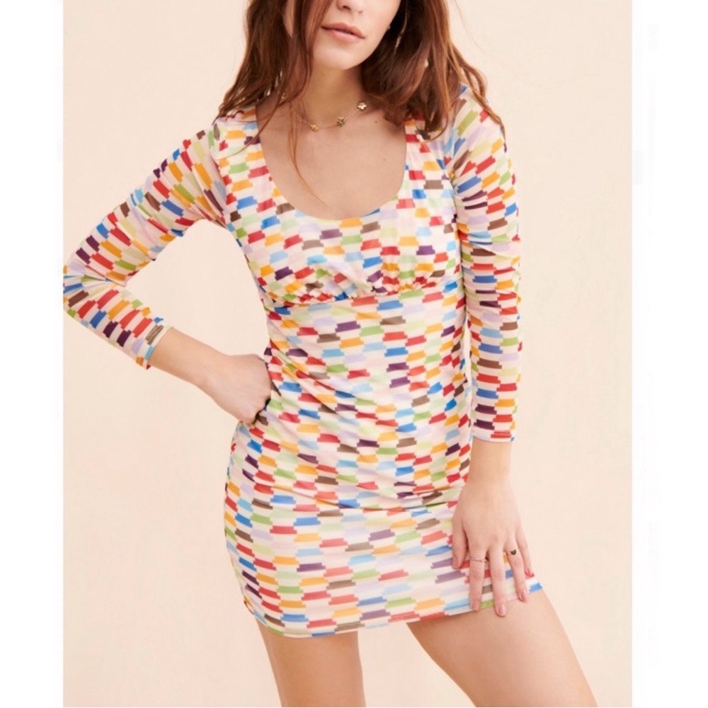 Lisa says gah x nuuly Lara Mini mesh Dress
